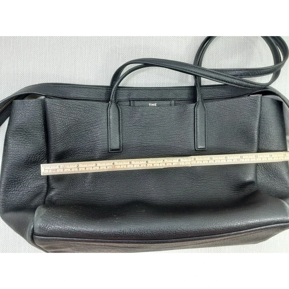 Marc Jacobs The Protege Black Leather Tote Laptop Bag Large Flaw